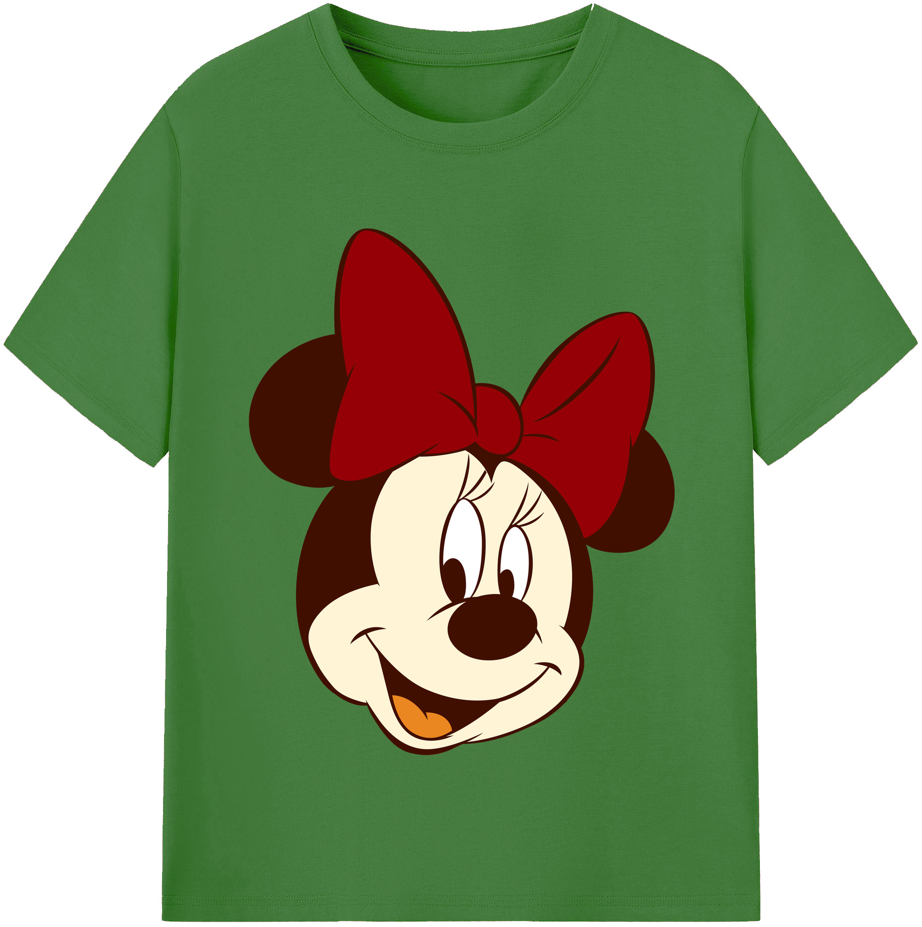 （画像用） ミッキーマウス Mickey Mouse レディースカジュアルプリントTシャツ（綿100％）